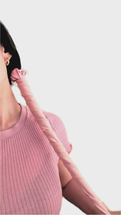 The Heatless Hair Straightening Ribbon in Pink